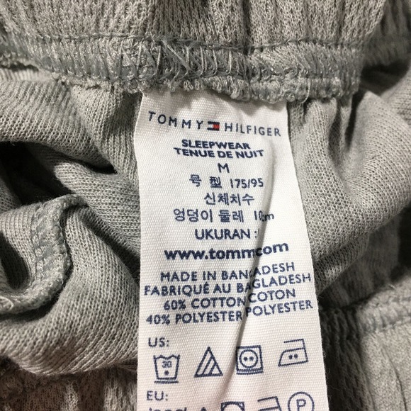 Tommy Hilfiger Logo Pull-On Lounge/Sleep Short, Men's Size M - Grey - Picture 4 of 8